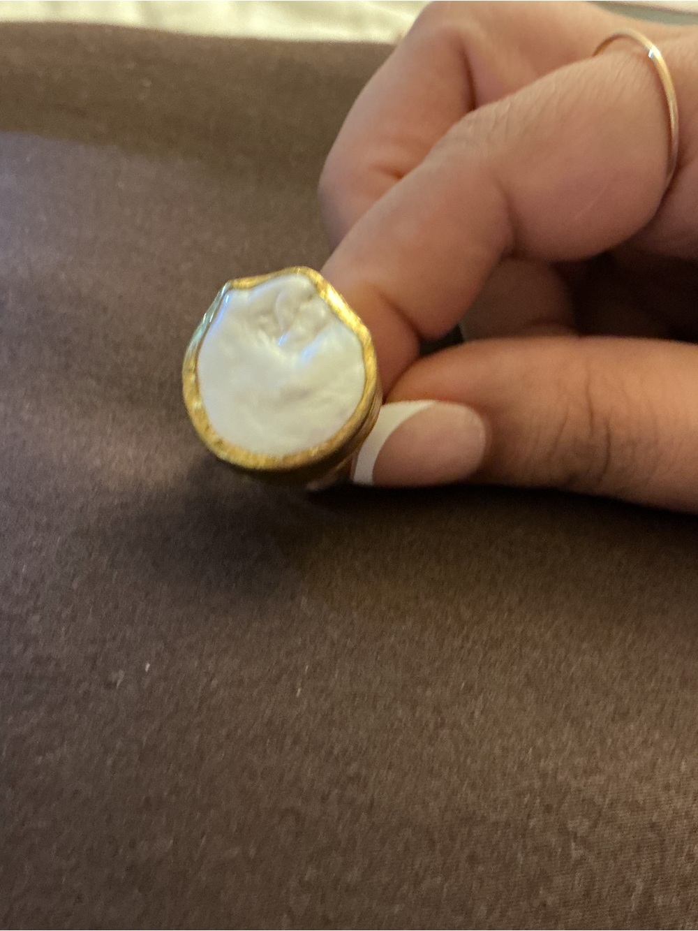 Gold and White Smart Ring - Unbranded